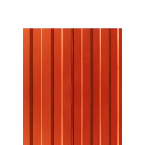 Профлист (профнастил) С8 0,5 RAL-2004 оранжевый
